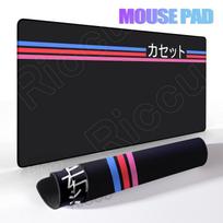 Computer Large Mousepad VHS Retro Mouse Pad Minimalism Desk Pad XXL Stitch Edge Keyboard Mat Gaming Speed Micepad E-Sports Mats 30x80cm red