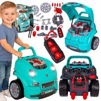 Vaikų mechaniko rinkinys – automobilio variklio dirbtuvės