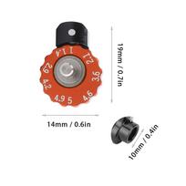 1-5mm Adjustable Direct Drive Alloy Rotary Tattoo Machine Wheel Motor Eccentric WheelOrange red