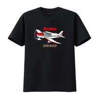 Robin Dr400 Airplane T Shirt for Men and Women Casual with Unique Aviation Design vintage Washe XXL black