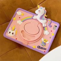 Kids Cover Case for Redmi Pad SE 11  Cartoon Unicorn Case for Redmi Pad 2 Funda with Rotation Handle Stand Redmi Pad 2 (2025) white