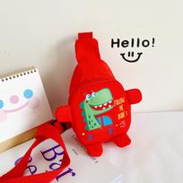 Cartoon Dinosaur Kids Crossbody Chest Bag - Unisex, Trendy, Lightweight, Fun for 2024 Autumn yellow
