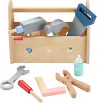 Medinė Fisher Price įrankių dėžutė su įrankiais HXT81