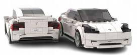 Konstruktorius TESLA Model 3 automobilis, baltas, 278 dalys