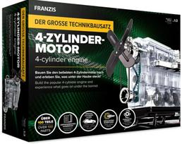 Surenkamas Franzis 4 cilindrų vidaus degimo variklio modelis