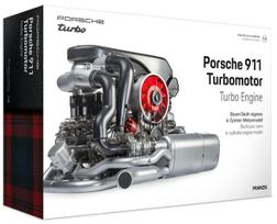 Surenkamas „Porsche 911 Turbo“ 6 cilindrų modelio variklis, mastelis 1:3