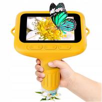 Vaikiškas nešiojamas skaitmeninis mikroskopas su 3" LCD ekranu, 1000× didinimas, USB