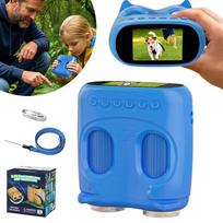 Vaikiškas 2 viename žiūronų ir mikroskopo rinkinys su LCD ekranu