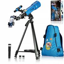 Teleskopas AR 70/400 AZ JUNIOR, mėlynas, su kuprine