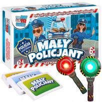 Stalo žaidimas vaikams LITTLE POLICEMAN, dvipusis, POLICE Lollipop žaislas