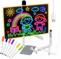 Piešimo lenta vaikams LED šviesomis Magic