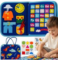 Montessori jutiminė knygelė XXL – abėcėlės užduočių lenta