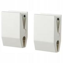 Popierinės sąvaržėlės su magnetu IKEA TOTEBO, 2 vnt., baltos