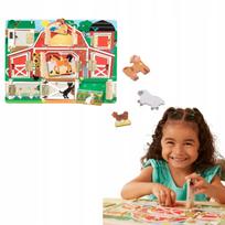 Medinė magnetinė Melissa & Doug ūkio gyvūnų dėlionė