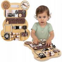 Medinė Montessori sensorinė lavinamoji lenta „Bear“