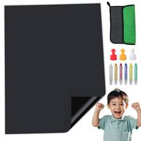 Juoda lipni magnetinė lenta rašymui kreida, 200x100 cm