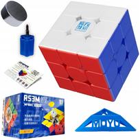 Magnetinė galvosūkių kubas 3x3 MoYu RS3M V5 su stovu