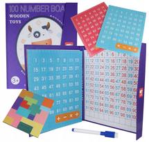 Magnetinė Montessori mokymo lenta su skaičiais ir matematikos užduotimis