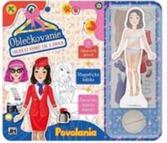 Magnetinė lėlė Jiri Models su profesijų ir drabužių rinkiniais, 25 užduotys