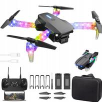 Dronas E99 su dviem HD kameromis, LED apšvietimu ir WiFi
