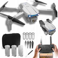 Dronas su 4K dviguba kamera, 500 m nuotolis, kliūčių vengimas, WiFi, su dėklu