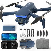 Sulankstomas K417 dronas, 1080p, LED šviesos, FPV WiFi, pradedantiesiems