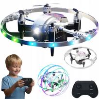 Mini dronas vaikams, vieno mygtuko pakilimas ir nusileidimas, žaislinis modelis