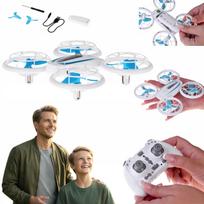 Mini dronas su LED apšvietimu, valdomas nuotoliniu pultu, 360° figūros, vaikams