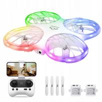 RC dronas vaikams su 1080P HD FPV LED kamera