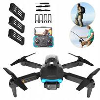 Dronas 2X DRONE PRO su WiFi, 2 HD LED kameromis, 3 baterijomis (1800 mAh), XXL rinkinys