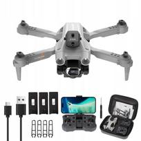 Dronas K9, 4K HD, 100 m, 2 kameros, 3 baterijos, automatinis grįžimas