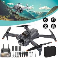 Dronas su 720P HD kamera, WiFi FPV, pradedantiesiems, 3 baterijos
