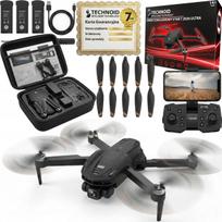 Nuotoliniu būdu valdomas dronas TECHNOID V168T, 3 akumuliatoriai, 3000 m nuotolis, 90 min veikimo laikas, 35 km/h, WiFi, lagaminas