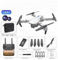 Dronas E88 su dviem FPV WiFi kameromis, baltas