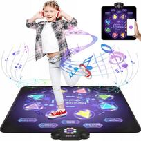Muzikinis šokių kilimėlis vaikams, USB, Bluetooth, LED, dvigubas, 8 žaidimai