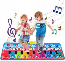 Muzikinis kilimėlis vaikams, didelis pianinas su įrašymo ir šokio funkcija