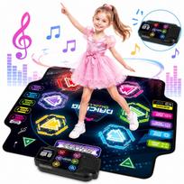 Muzikinis šokių kilimėlis vaikams su LED, Bluetooth, 5 režimai