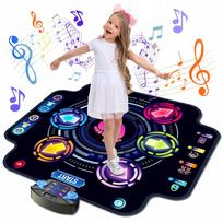 Vaikiškas Bluetooth šokių kilimėlis, 9 šokių režimai, 6 LED rodyklės