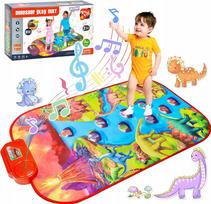 Muzikinis kilimėlis 86 cm, interaktyvus, su dinozaurų garsais, WOOPIE