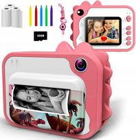 Vaikiškas fotoaparatas su spausdintuvu, 12 MP, 32GB, 3 popieriaus ritinėliai