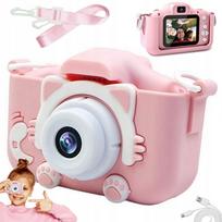 Vaikiškas skaitmeninis fotoaparatas su žaidimais Game Kitten