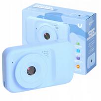 Vaikiškas skaitmeninis fotoaparatas su žaidimais ir MP3 grotuvu, mėlynas, 12 MP