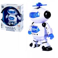 Interaktyvus šokantis robotas vaikams, 360° sukamasis, veikia su baterijomis