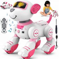 Interaktyvus robotas šuo vaikams, valdomas nuotoliniu pultu, su muzika, 3–12 metų