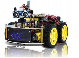 Robotikos rinkinys KEYESTUDIO 4WD, savarankiškas surinkimas, skirtas Arduino