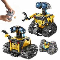 Robotas žaislas vaikams 4-in-1, programuojamas, valdomas programėle ir pulteliu, su kaladėlėmis