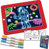 Piešimo planšetė vaikams MAGIC DRAWING TABLET su LED apšvietimu