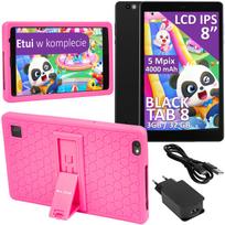 Planšetė 8" LTE, 3/32GB, 4000 mAh, WiFi, GPS, SIM, juoda, su dėklu