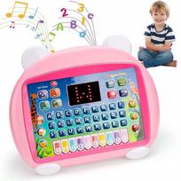 Vaikiškas edukacinis planšetinis kompiuteris, 1–6 metų, rožinis