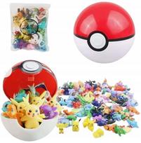 Pokemon 24 figūrėlių rinkinys su Pokeball ir Pikachu